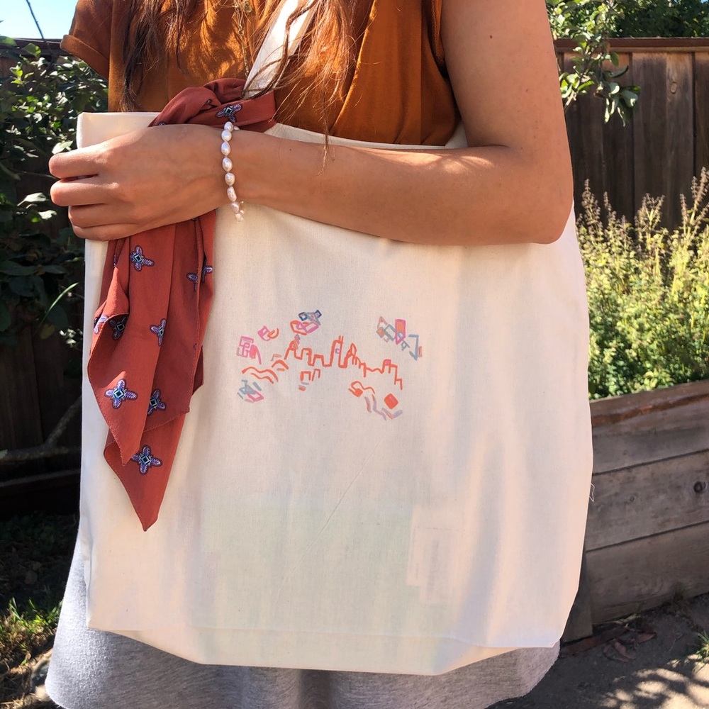 Organic cotton tote bag
